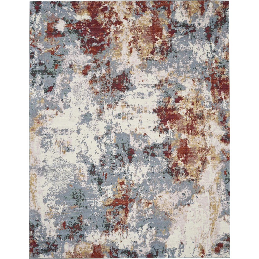 Nourison Artworks ATW01 Area Rug, Slate/Multicolor, 9'6" x 12'6" Nourison Artworks ATW01 Area Rug, Slate/Multicolor, 9'6" x 12'6"