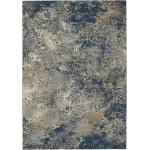 Nourison Artworks ATW02 Area Rug, Blue/Grey, 5'6" x 8'