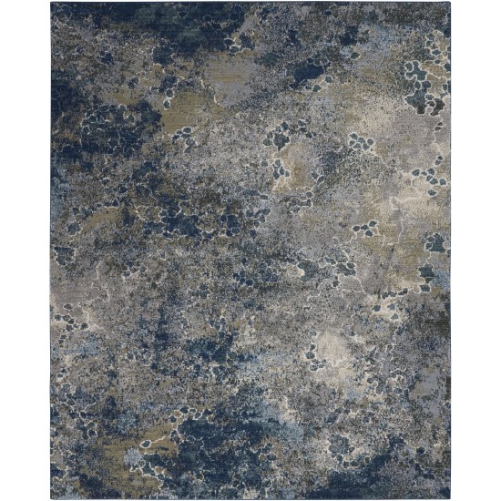 Nourison Artworks ATW02 Area Rug, Blue/Grey, 7'9" x 9'9"