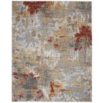 Nourison Artworks ATW03 Area Rug, Silver/Grey/Yellow, 8'6" x 11'6"