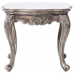 ACME Chantelle End Table (No Granite), Antique Platinum
