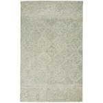 Nourison Azura AZM01 Area Rug, Ivory/Grey/Teal, 5'3" x 7'5"