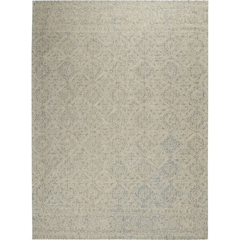 Nourison Azura AZM01 Area Rug, Ivory/Light Blue, 8' x 11'