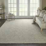 Nourison Azura AZM01 Area Rug, Ivory/Light Blue, 8' x 11'