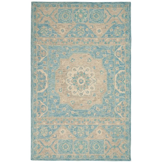 Nourison Azura AZM02 Area Rug, Ocean, 5'3" x 7'5"