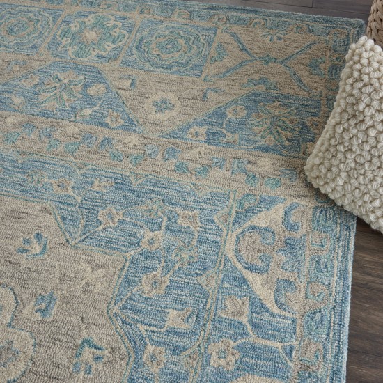 Nourison Azura AZM02 Area Rug, Ocean, 5'3" x 7'5"