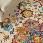 Nourison Bahari BAH01 Area Rug, Multicolor, 5' x 7'