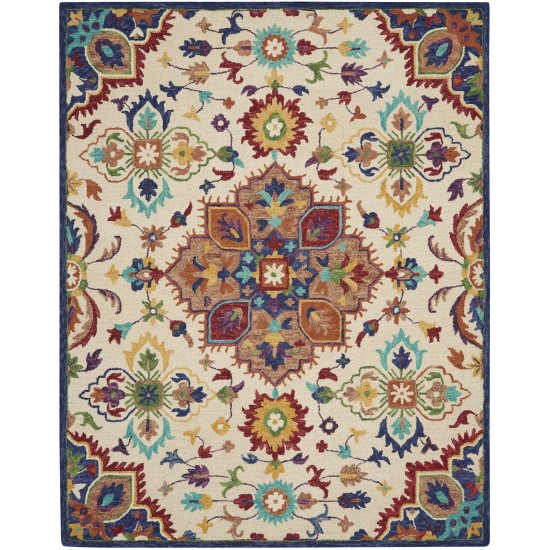 Nourison Bahari BAH01 Area Rug, Multicolor, 8' x 10'