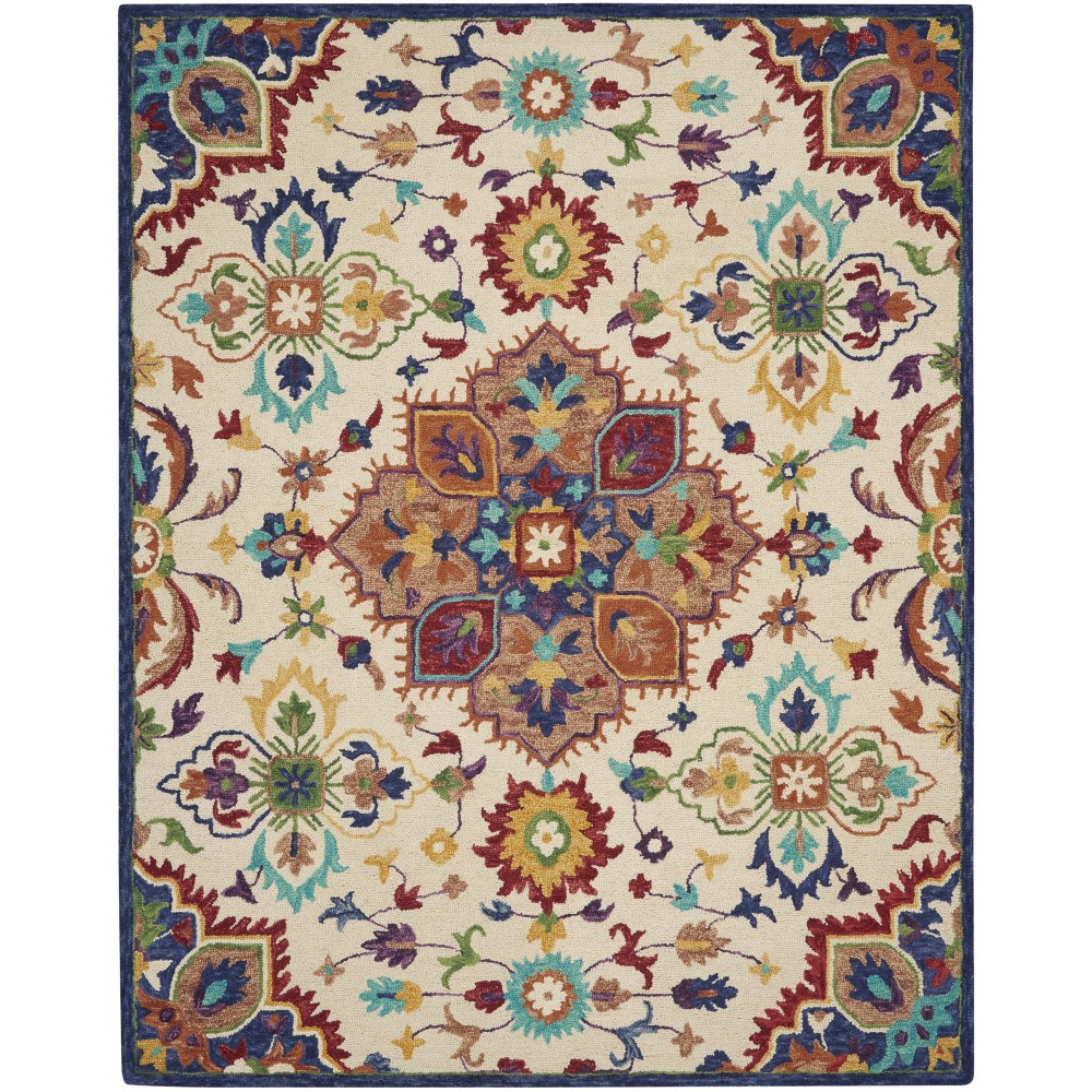 Nourison Bahari BAH01 Area Rug, Multicolor, 8' x 10'