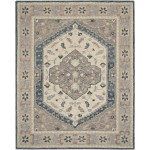 Nourison Bahari BAH03 Area Rug, Grey, 8' x 10'