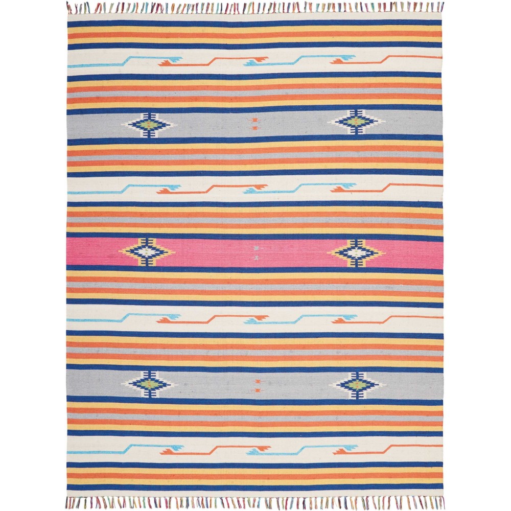 Nourison Baja BAJ01 Area Rug, Ivory, 8' x 10'