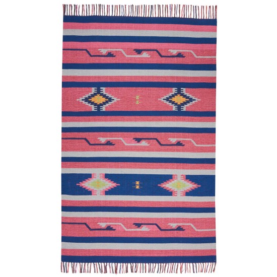 Nourison Baja BAJ01 Area Rug, Pink/Blue, 3'6" x 5'6"