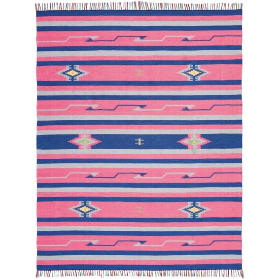 Nourison Baja BAJ01 Area Rug, Pink/Blue, 8' x 10'