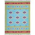 Nourison Baja BAJ02 Area Rug, Blue/Green, 8' x 10'