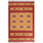 Nourison Baja BAJ02 Area Rug, Yellow/Red, 8' x 10'
