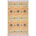 Nourison Baja BAJ03 Area Rug, Yellow, 3'6" x 5'6"