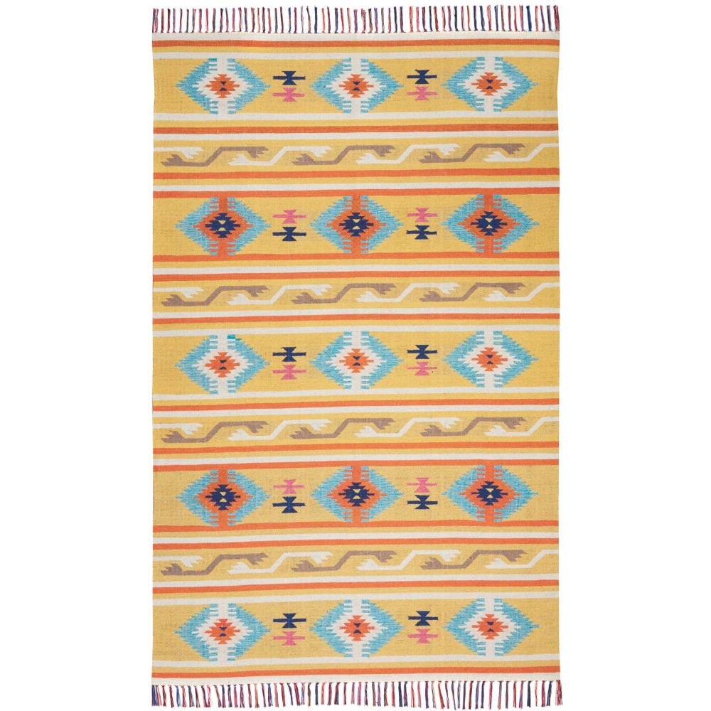 Nourison Baja BAJ03 Area Rug, Yellow, 3'6" x 5'6"