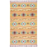 Nourison Baja BAJ03 Area Rug, Yellow, 6'6" x 9'6"