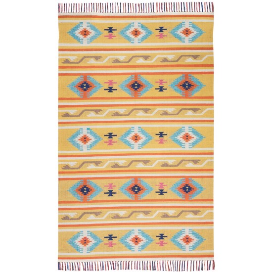 Nourison Baja BAJ03 Area Rug, Yellow, 6'6" x 9'6"