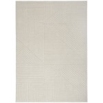 Calvin Klein Ck023 Balance BLN01 Area Rug, Ivory/Grey, 3'11" x 5'11"