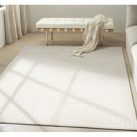 Calvin Klein Ck023 Balance BLN01 Area Rug, Ivory/Grey, 3'11" x 5'11"