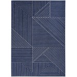 Calvin Klein Ck023 Balance BLN01 Area Rug, Navy/Ivory, 5'3" x 7'3"