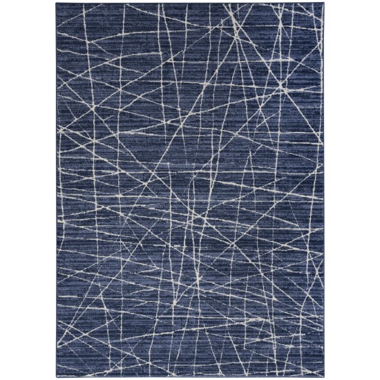 Calvin Klein Ck023 Balance BLN02 Area Rug, Blue/Ivory, 5'3" x 7'3"