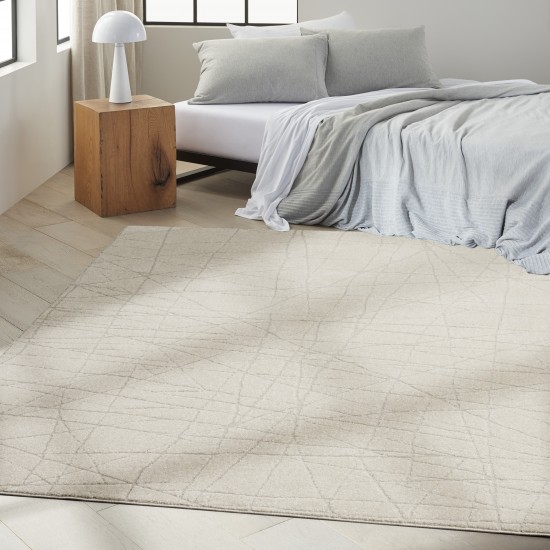 Calvin Klein Ck023 Balance BLN02 Area Rug, Ivory, 3'11" x 5'11"