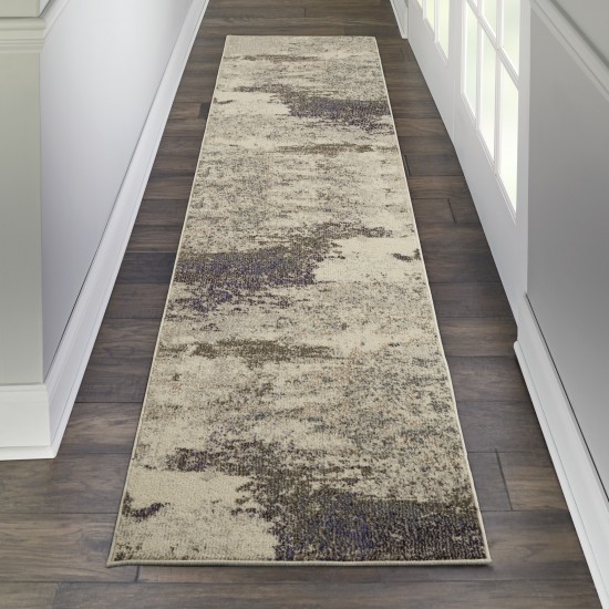 Nourison Celestial CES02 Runner Rug, Ivory/Grey, 2' x 6'