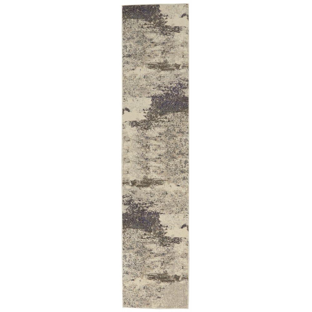 Nourison Celestial CES02 Runner Rug, Ivory/Grey, 2'2" x 10' Nourison Celestial CES02 Runner Rug, Ivory/Grey, 2'2" x 10'