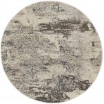 Nourison Celestial CES02 Area Rug, Ivory/Grey, 5'3" x Round