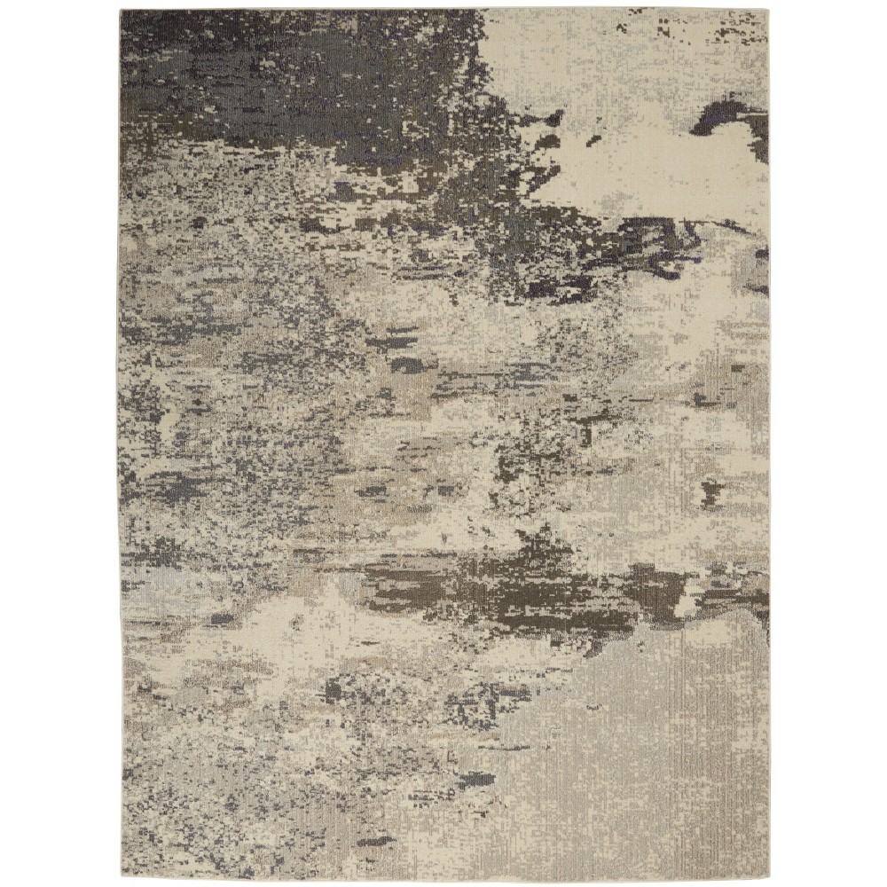 Nourison Celestial CES02 Area Rug, Ivory/Grey, 6'7" x 9'7"