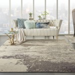 Nourison Celestial CES02 Area Rug, Ivory/Grey, 9' x 12'