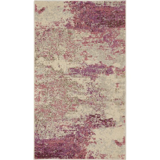 Nourison Celestial CES02 Area Rug, Ivory/Pink, 2'2" x 3'9"