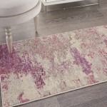 Nourison Celestial CES02 Area Rug, Ivory/Pink, 2'2" x 3'9"