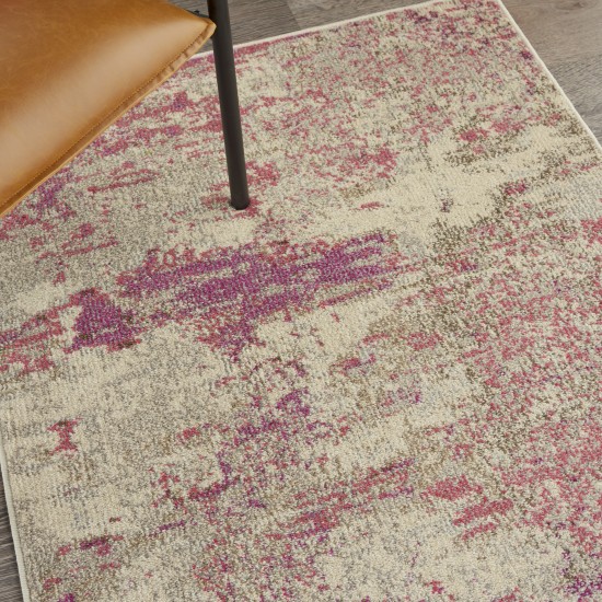 Nourison Celestial CES02 Area Rug, Ivory/Pink, 3' x 5'