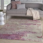 Nourison Celestial CES02 Area Rug, Ivory/Pink, 3'11" x 5'11"