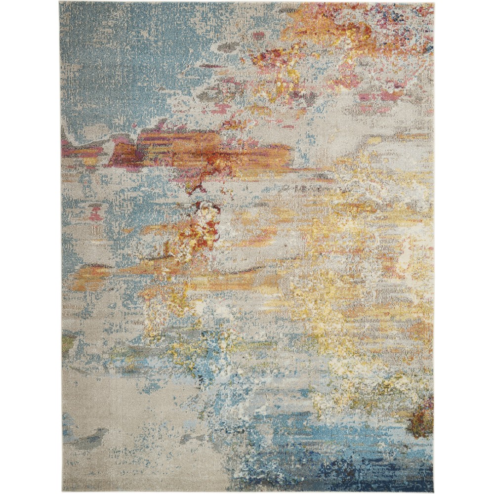 Nourison Celestial CES02 Area Rug, Sealife, 10' x 14'