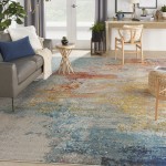 Nourison Celestial CES02 Area Rug, Sealife, 10' x 14'