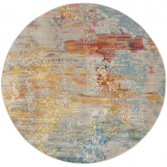 Nourison Celestial CES02 Area Rug, Sealife, 10' x Round