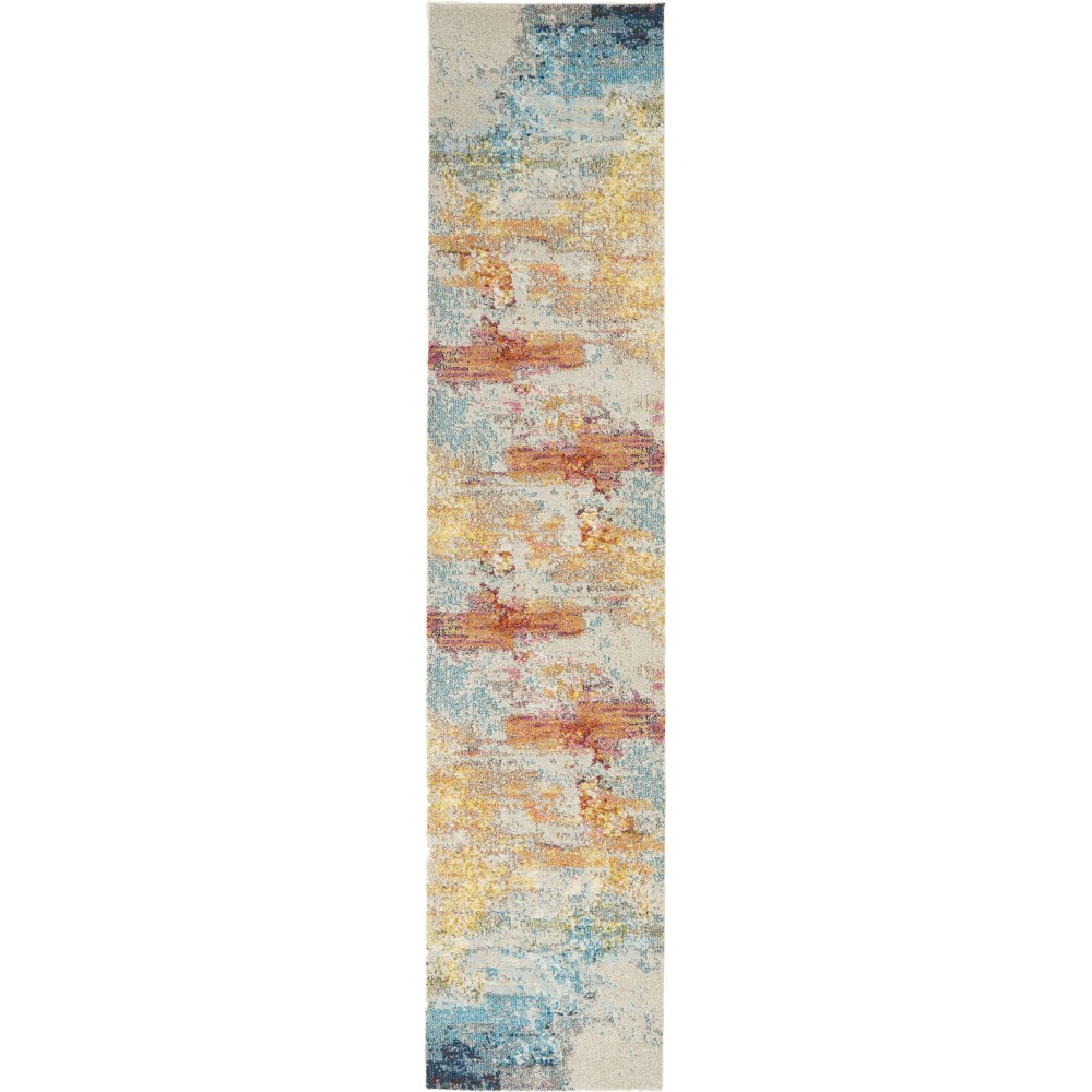 Nourison Celestial CES02 Runner Rug, Sealife, 2' x 6'