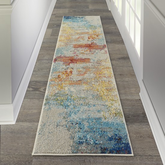 Nourison Celestial CES02 Runner Rug, Sealife, 2' x 6'