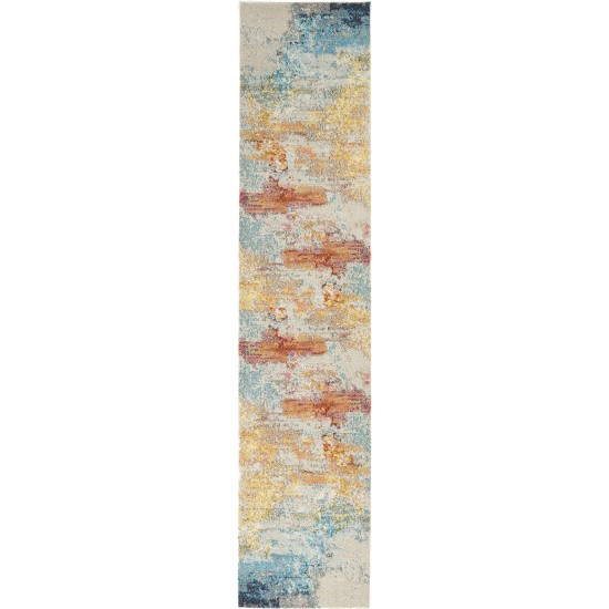 Nourison Celestial CES02 Runner Rug, Sealife, 2'2" x 14