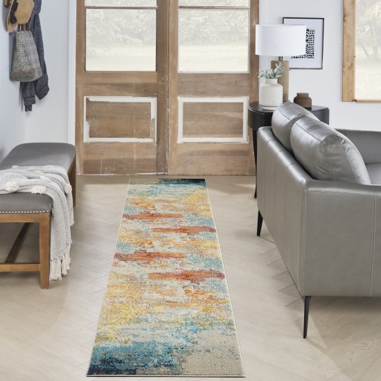 Nourison Celestial CES02 Runner Rug, Sealife, 2'2" x 14