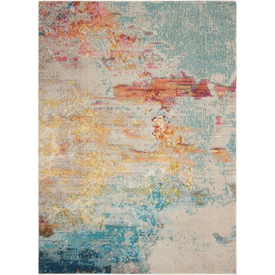 Nourison Celestial CES02 Area Rug, Sealife, 3' x 5'