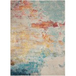 Nourison Celestial CES02 Area Rug, Sealife, 3'11" x 5'11"