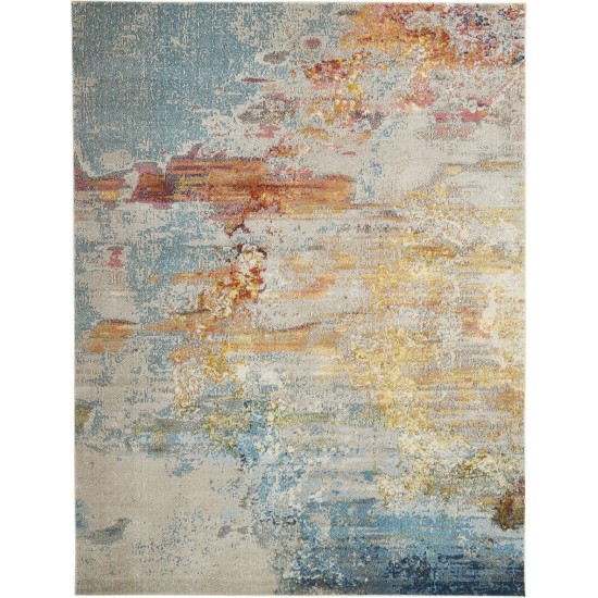 Nourison Celestial CES02 Area Rug, Sealife, 6' x 9'