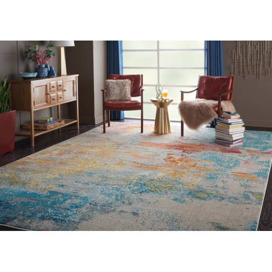 Nourison Celestial CES02 Area Rug, Sealife, 6' x 9'