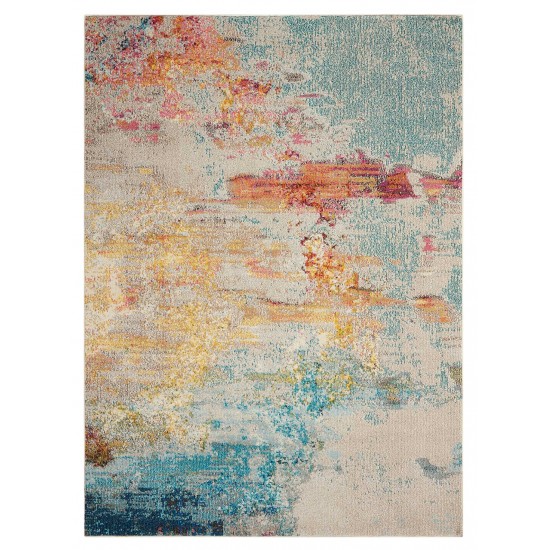 Nourison Celestial CES02 Area Rug, Sealife, 6'7" x 9'7"