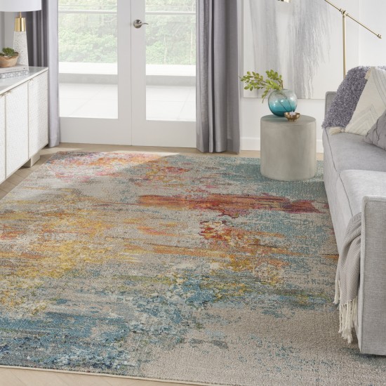 Nourison Celestial CES02 Area Rug, Sealife, 7'10" x 10'6"